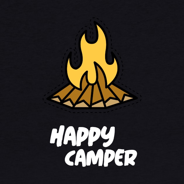 Happy Camper - Camping by Meme My Shirt Shop